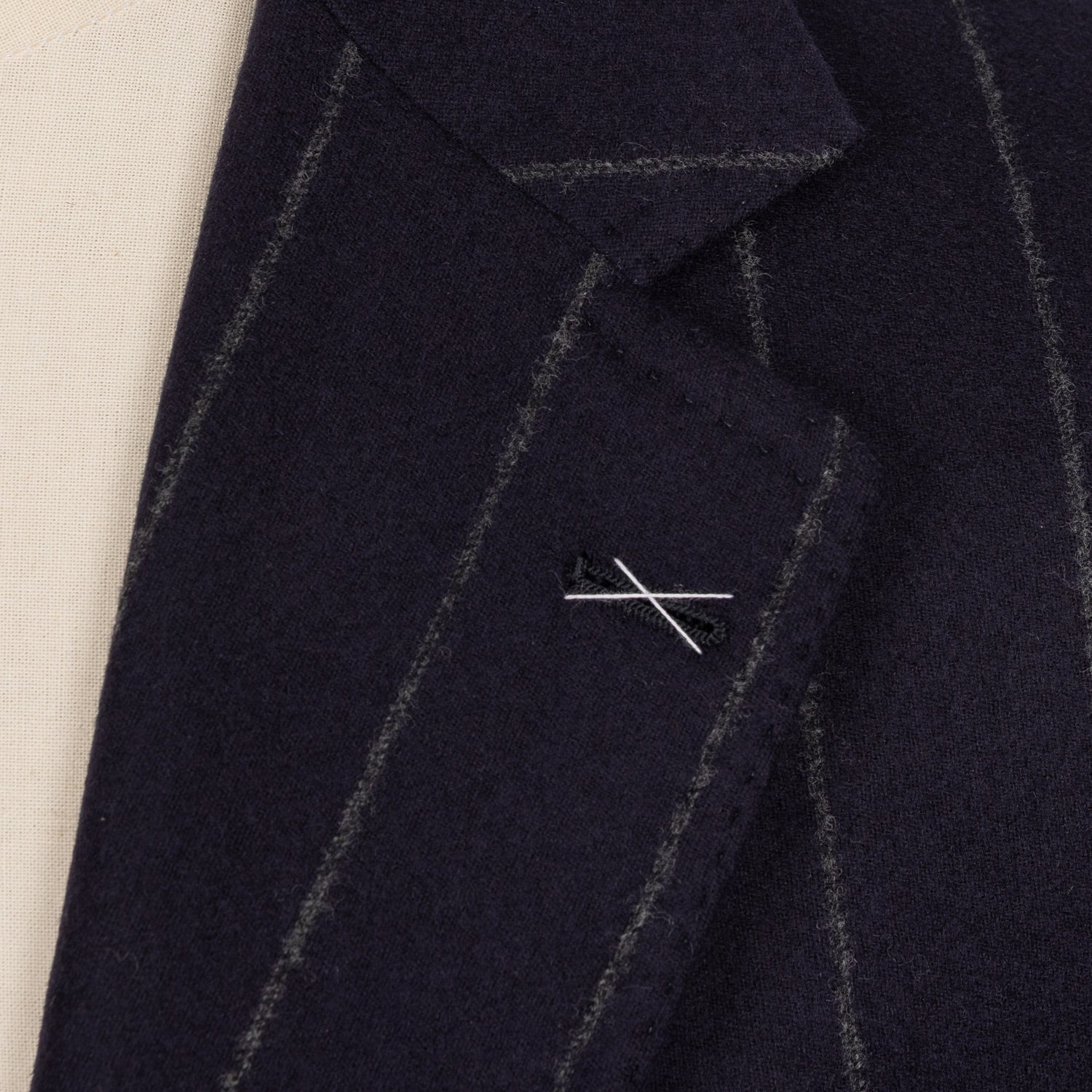 Striped Suit "Bella Figura" made from Wool Flannel - handmade